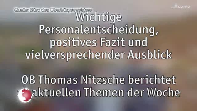 Themen besprochen: Oberbürgermeister Thomas Nitzsche blickt auf die Woche zurück