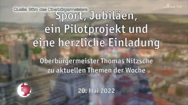 Woche im Blick: Oberbürgermeister Thomas Nitzsche mit seiner Freitags-Videobotschaft