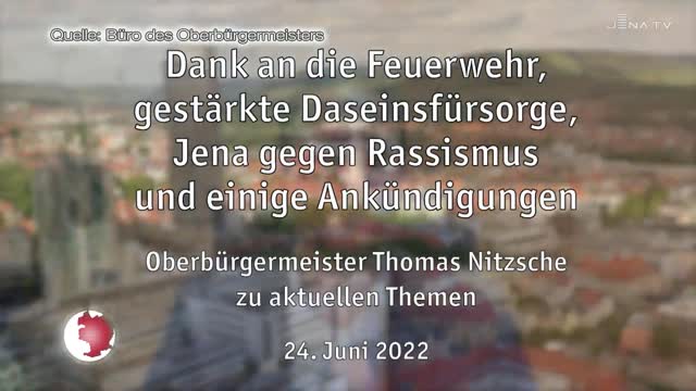 Botschaft aufgenommen: Oberbürgermeister Thomas Nitzsche spricht unter anderem über Daseinsvorsorge und Rassismus