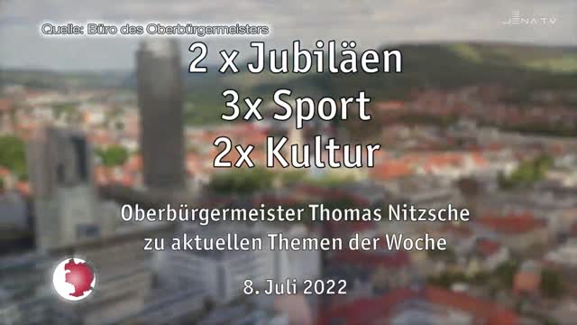 Ansprache zur Woche: Oberbürgermeister Thomas Nitzsche blickt auf sieben ereignisreiche Tage zurück
