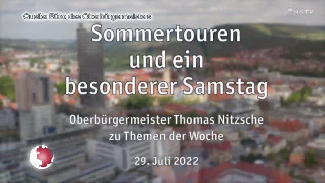 Vorausgeschaut: Oberbürgermeister Thomas Nitzsche blickt unter anderem auf einen ereignisreichen Samstag