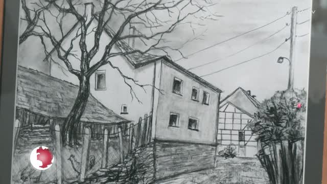 Landkultur gelebt: In der Kirche Großlöbichau sind Dorfansichten von Dorfbewohnern zu sehen