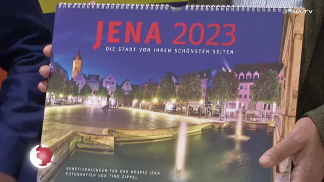 Jena in der Gegenwart: Ein Teil des Verkaufserlöses der Kalender-Aktion 2023 wird dem Hospiz gespendet
