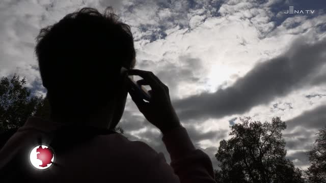 In der Sternwarte: Die teilweise Sonnenfinsternis konnte heute auch in Jena beobachtet werden