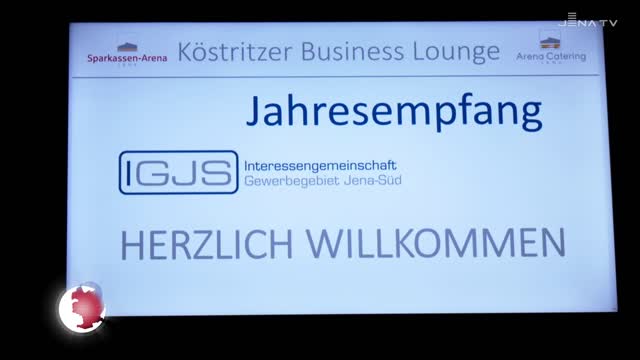 Neujahrsempfang: Die Interessengemeinschaft Gewerbegebiete Jena-Süd lud in die Sparkassen-Arena ein