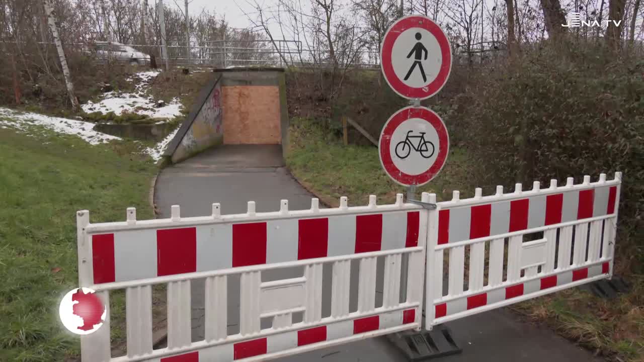 Sperrung für Goldbergtunnel: Die in die Jahre gekommene Unterführung in Lobeda wird baulich stabilisiert