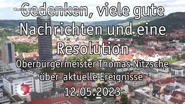Fernsehbotschaft aufgezeichnet – Der Oberbürgermeister informiert zu wichtigen Themen