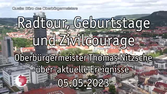 Wochenbotschaft aufgezeichnet – Der Oberbürgermeister bespricht wichtige Themen 