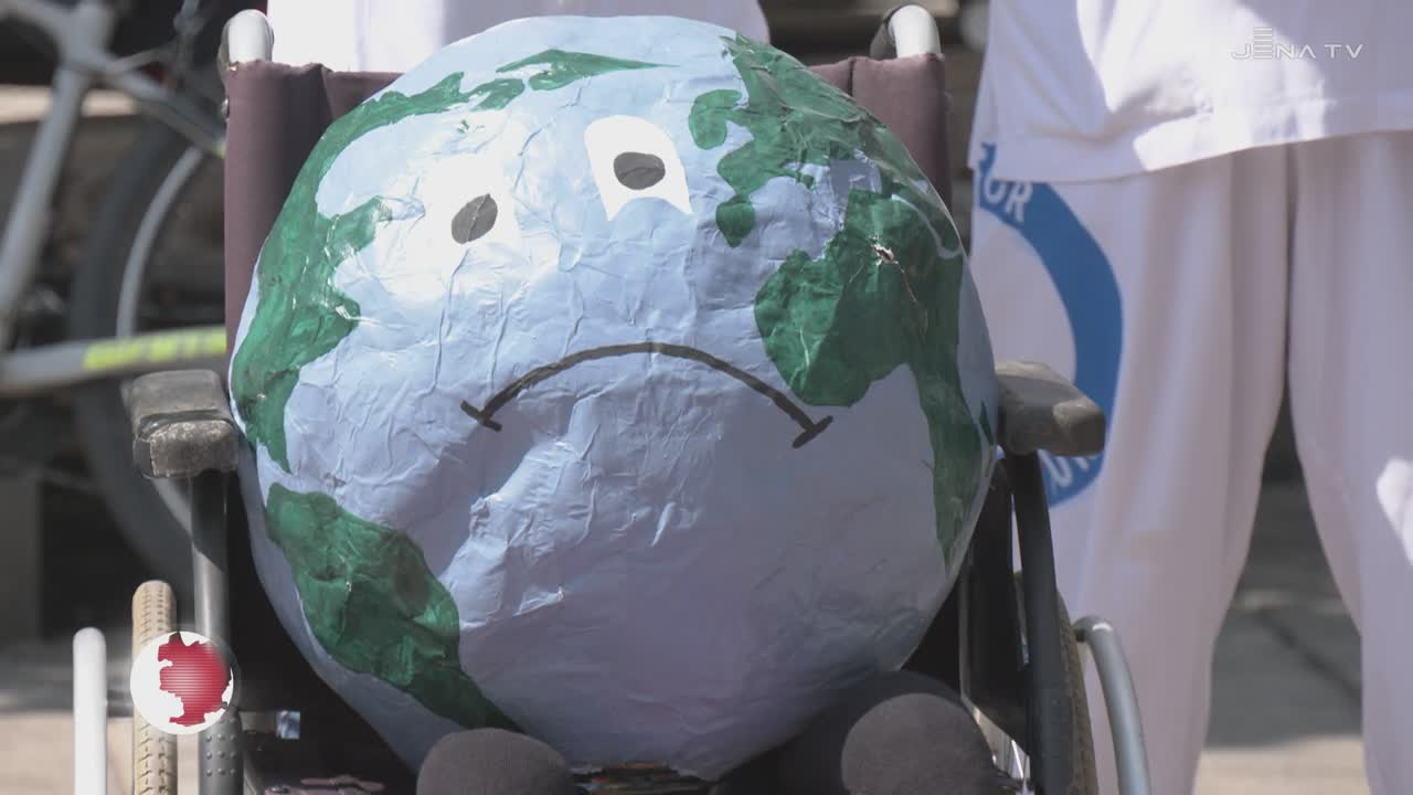 Folgen aufgezeigt – Aktivisten von Health for Future informierten über extreme Hitze