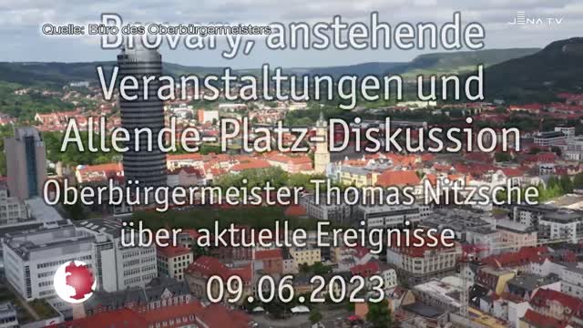 Wochenbotschaft aufgezeichnet – Der Oberbürgermeister spricht über wichtige Themen