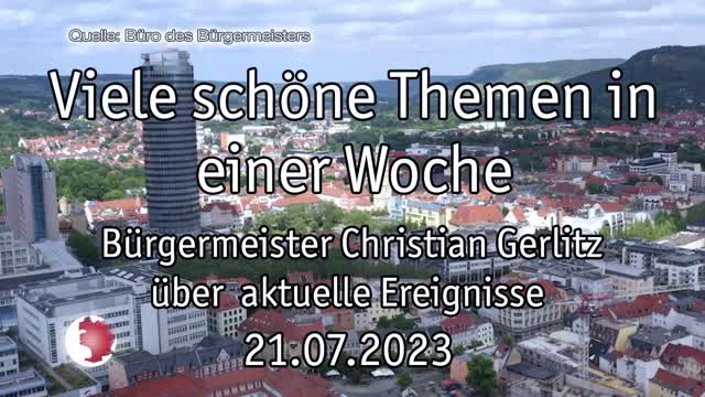 Videobotschaft – Bürgermeister Gerlitz berichtet von den Ereignissen der Woche