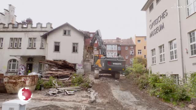 Gebäude abgerissen – Für den Umbau des Optischen Museums ging es dem Zwischenhaus an den Kragen