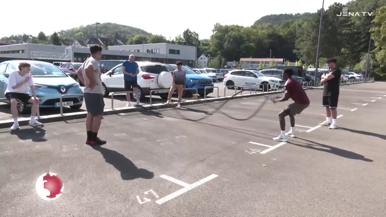 Fit aus der Box – In Göschwitz können Bewegungsfreudige kostenloses Sportequipment nutzen