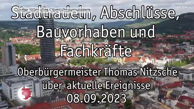 Große Worte – Oberbürgermeister Dr. Thomas Nitzsche spricht über die Themen der Woche