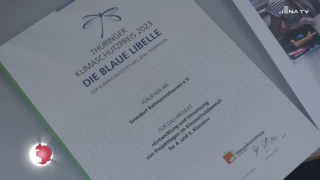 Blaue Libelle – Thüringer Klimaschutzpreis für Solardorf Kettmannshausen e.V.