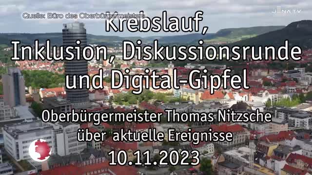 Oberbürgermeister Thomas Nitzsche blickt auf die vergangene Woche zurück
