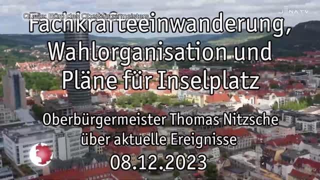 OB-Video – Oberbürgermeister Thomas Nitzsche blickt auf die vergangene Woche zurück