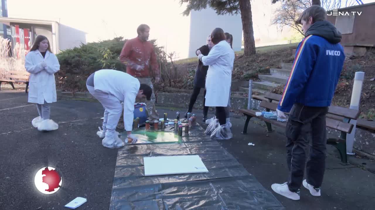 Graffiti-Workshop – Schüler setzen ihre kreativen Ideen mit der Sprühdose um 