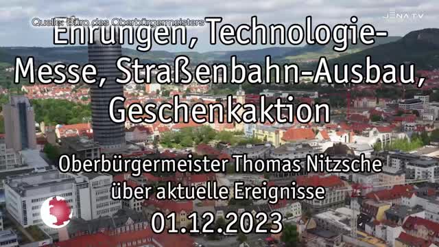 OB-Video – Oberbürgermeister Thomas Nitzsche blickt auf die vergangene Woche zurück