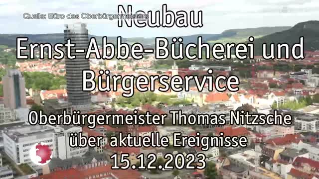 OB-Video – Oberbürgermeister Thomas Nitzsche blickt auf die vergangene Woche zurück