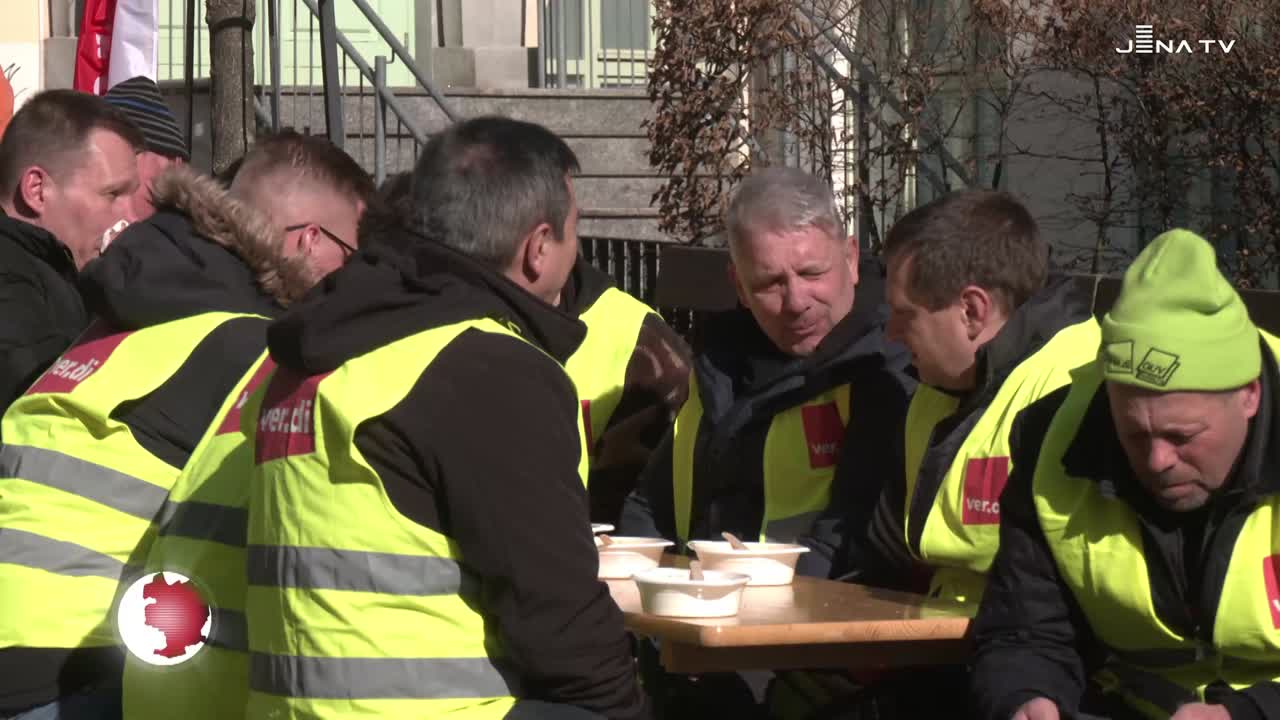 Warnstreik: Zwei Tage kein Nahverkehr in Jena 