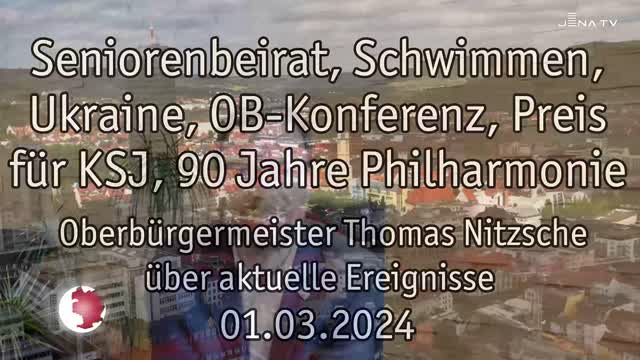 OB-Video – Oberbürgermeister Thomas Nitzsche blickt auf die letzte Woche zurück