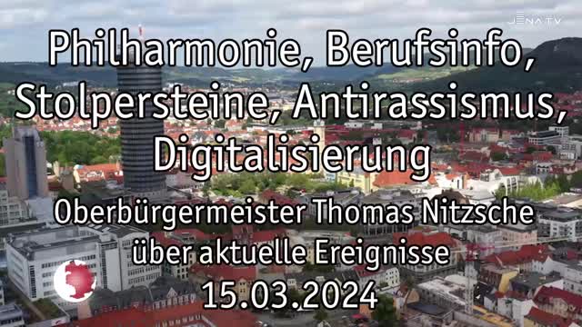 OB-Video – Oberbürgermeister Thomas Nitzsche blickt auf die letzte Woche zurück