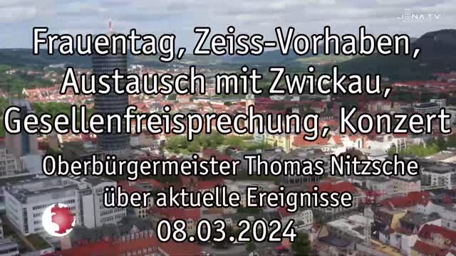 OB-Video – Oberbürgermeister Thomas Nitzsche blickt auf die letzte Woche zurück