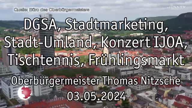 OB-Video – Oberbürgermeister Thomas Nitzsche blickt auf die letzte Woche zurück