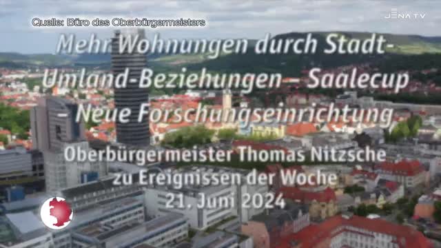 OB-Video – Oberbürgermeister Thomas Nitzsche blickt auf die vergangene Woche