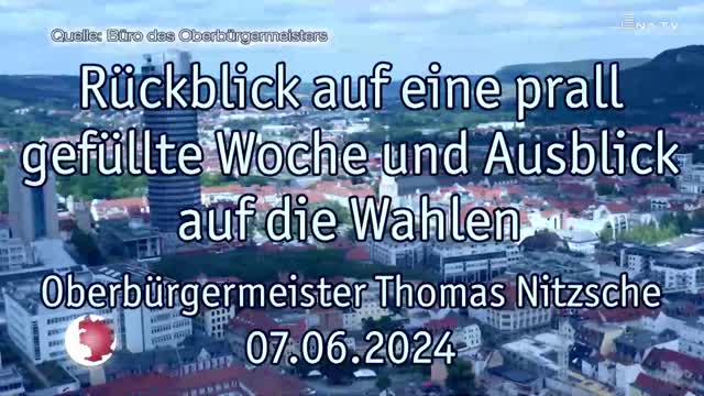OB-Video – Oberbürgermeister Thomas Nitzsche blickt auf die vergangene Woche