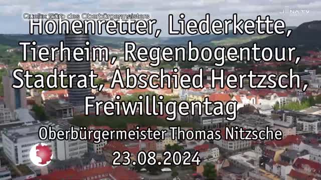 Wochenrückblick – Oberbürgermeister Dr. Thomas Nitzsche spricht über die letzte Woche
