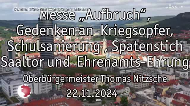 Wochenrückblick – Oberbürgermeister Dr. Thomas Nitzsche spricht über die letzte Woche