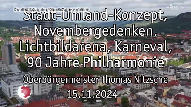 Wochenrückblick – Oberbürgermeister Dr. Thomas Nitzsche spricht über die letzte Woche