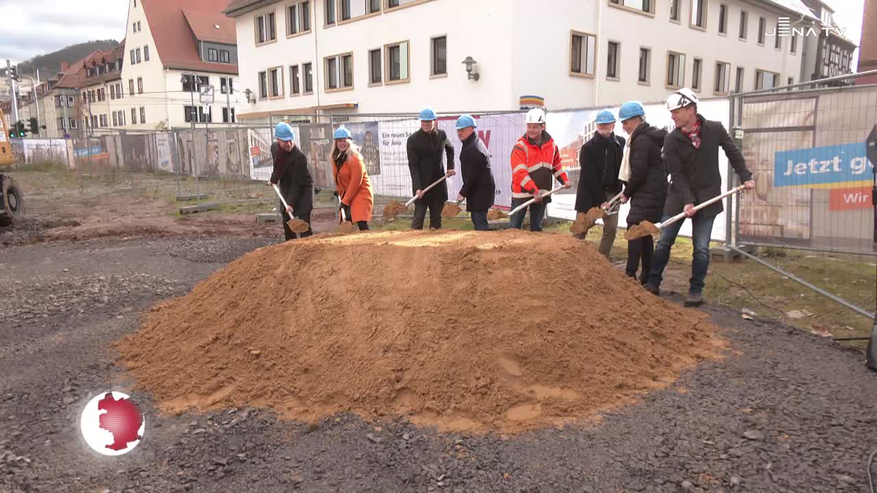 Spatenstich: jenawohnen startet am Saaltor den Bau eines modernen Wohn- und Geschäftshauses