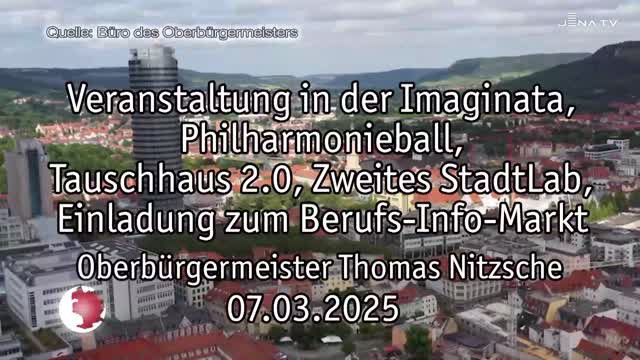Wochenrückblick – Oberbürgermeister Dr. Thomas Nitzsche spricht über die letzte Woche
