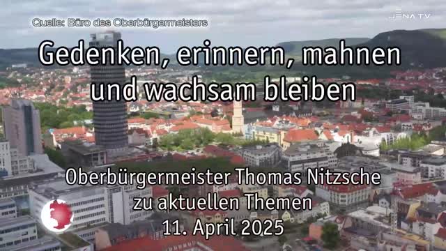 Wochenrückblick – Oberbürgermeister Dr. Thomas Nitzsche spricht über die letzte Woche