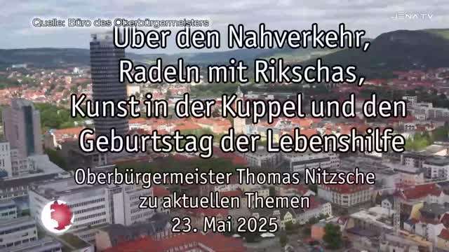 Wochenrückblick – Oberbürgermeister Dr. Thomas Nitzsche spricht über die letzte Woche