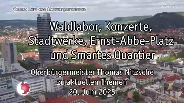 Wochenrückblick – Oberbürgermeister Dr. Thomas Nitzsche spricht über die letzte Woche