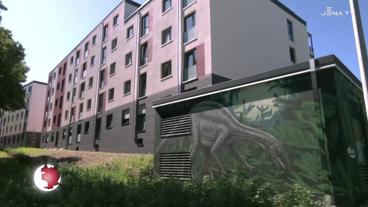 Dinosaurierfans – Graffiti auf Stromkästen in den Erlenhöfen