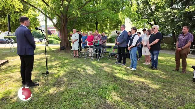 Kranzniederlegung - Gedenken an Volksaufstand am 17. Juni 1953 in Jena