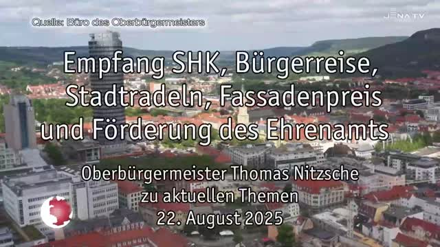 Wochenrückblick – Oberbürgermeister Dr. Thomas Nitzsche spricht über die letzte Woche