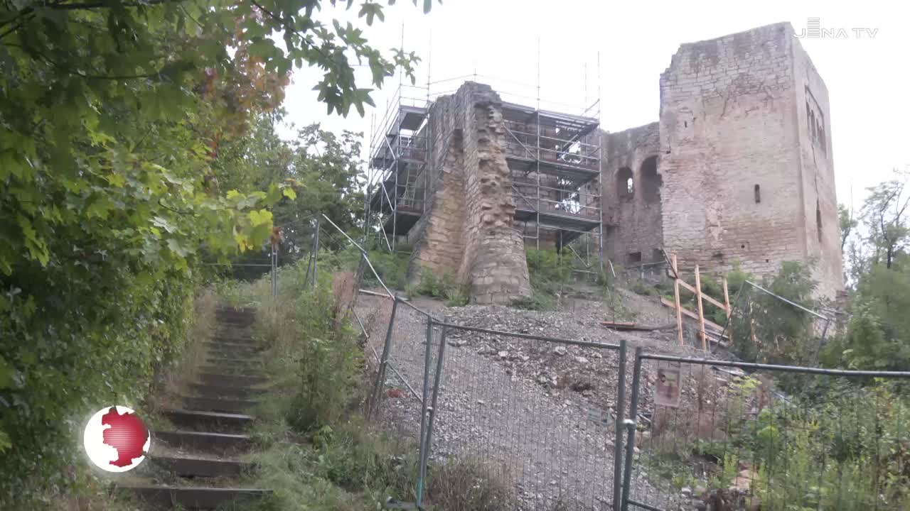 Lobdeburg – Aussichtsplattform auf dem Zisternenturm entsteht