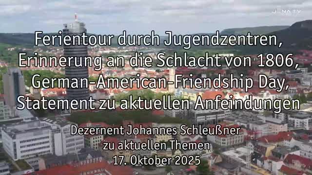 Wochenrückblick – Dezernent Johannes Schleußner über die letzte Woche