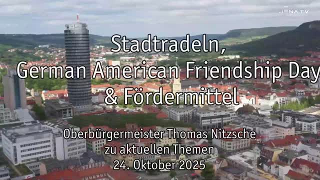 Wochenrückblick – Oberbürgermeister Dr. Thomas Nitzsche spricht über die letzte Woche