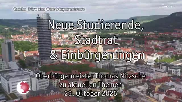 Wochenrückblick – Oberbürgermeister Dr. Thomas Nitzsche spricht über die letzte Woche