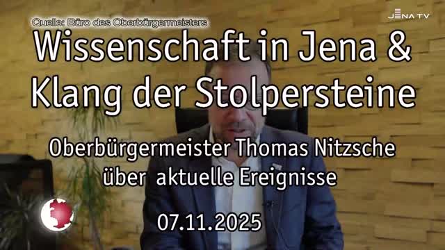 Wochenrückblick – Oberbürgermeister Dr. Thomas Nitzsche spricht über die letzte Woche
