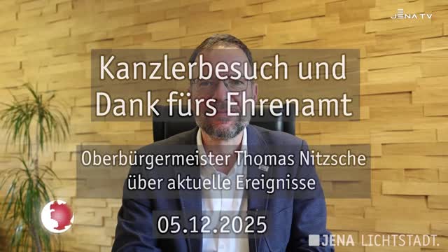 Wochenrückblick – Oberbürgermeister Dr. Thomas Nitzsche spricht über die letzte Woche Wochenrückblick – Oberbürgermeister Dr. Thomas Nitzsche spricht über die letzte Woche