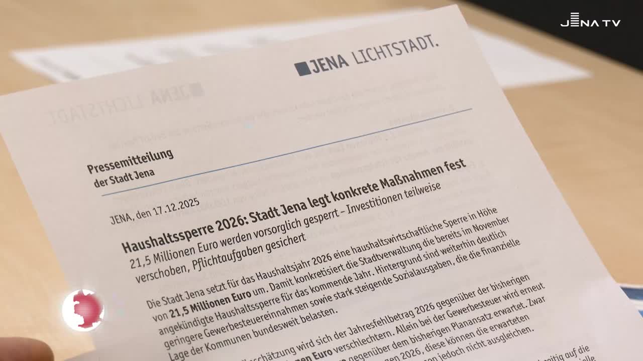 Haushaltssperre 2026 – 21,5 Millionen Euro werden vorsorglich gesperrt