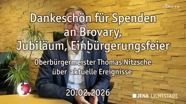 Wochenrückblick – Oberbürgermeister Dr. Thomas Nitzsche blickt auf die letzte Woche